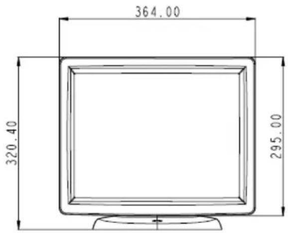 Planar PT1550MX - Product Dimensions - 1