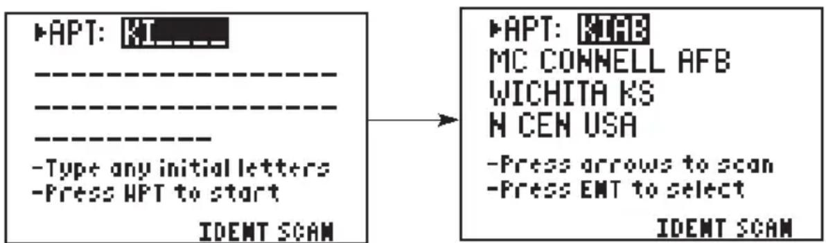 GARMIN GPS 95AVD - USING WAYPOINTS BY SCANNING - 1