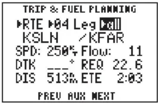 GARMIN GPS 95AVD - To perform a trip and fuel plan for a route... - 1
