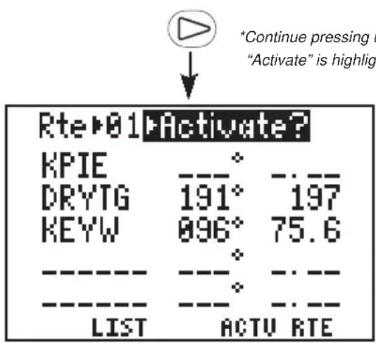 GARMIN GPS 95AVD - To activate the sample route... - 1