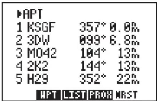 GARMIN GPS 95AVD - NEAREST WAYPOINTS - 1