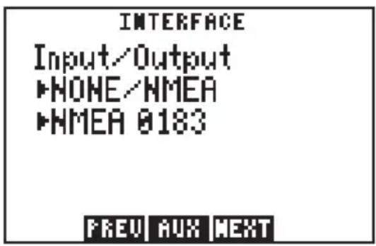 GARMIN GPS 95AVD - INTERFACE SETUP - 1