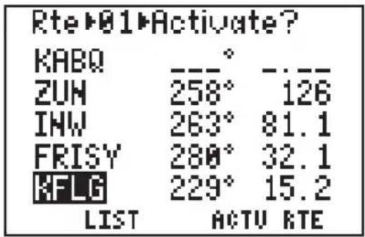 GARMIN GPS 95AVD - To Edit an Existing Route... - 2