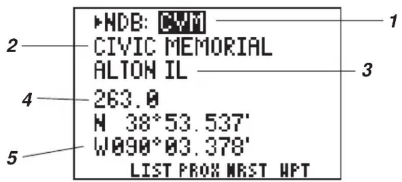 GARMIN GPS 95AVD - NDB INFORMATION - 1