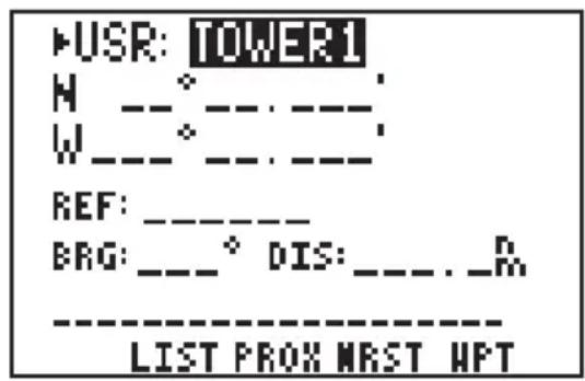GARMIN GPS 95AVD - CREATING USER WAYPOINTS - 1