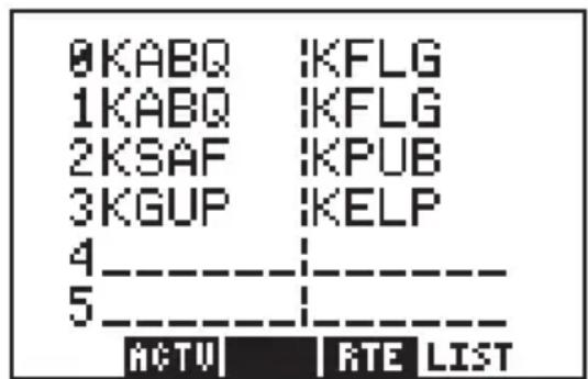 GARMIN GPS 95AVD - ROUTE LIST - 1
