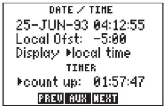 GARMIN GPS 95AVD - DATE/TIME - 1