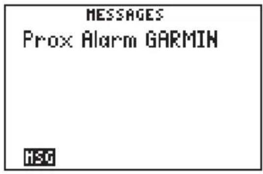 GARMIN GPS 95AVD - MESSAGES - 1