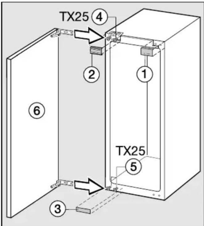MIELE 9430570 - Refitting the door - 3