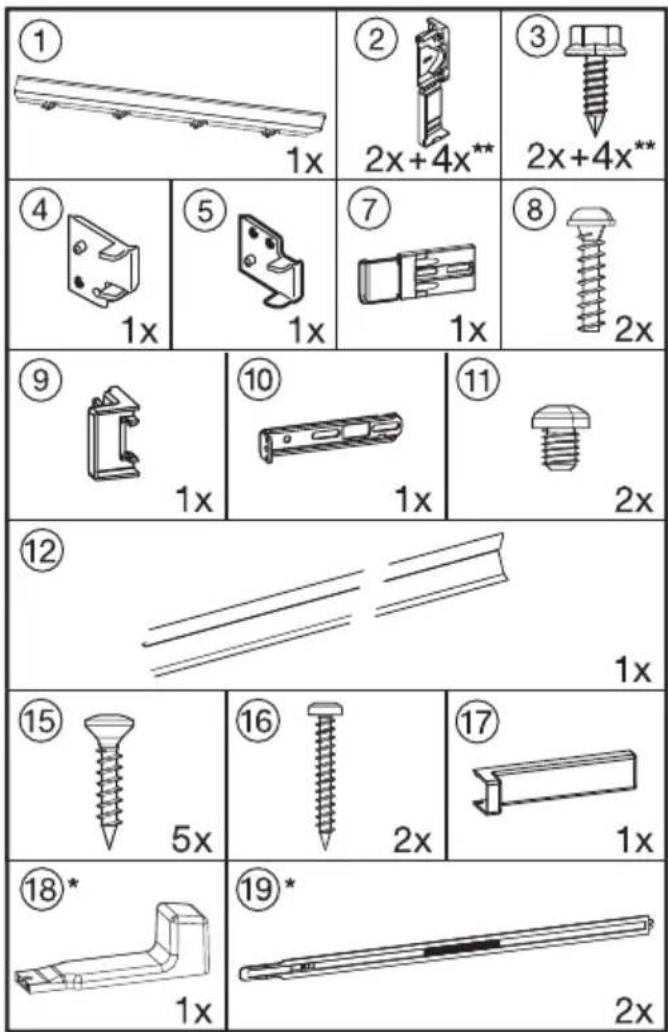 MIELE 9430570 - - For installing the appliance in its housing unit: - 1