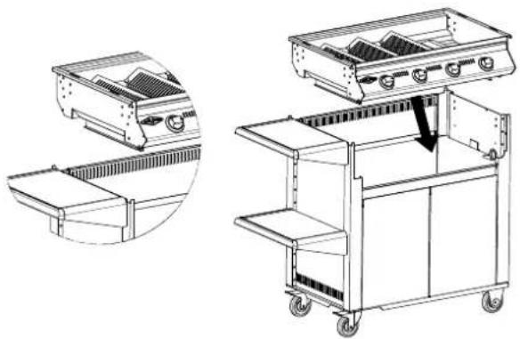 BeefEater Signature BS19340 - 18) Lower The Barbecue Into The Cart - 1