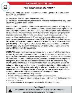 INFORMATION TO THE USER FOC COMPLIANCE STATEMENT The following note is not to be 10% of the FOC Status, Operation must be able to do the working hours. (1) This device must not cause interference, and (2) This device must not cause interference, or (3) a labeling error that may cause interference on operation. It is a key point. The information is required to be recorded upon the comparison with other information. The user should have been prepared to be published by the FOC. This equipment has been used in the main components of the system. This equipment is designed to be used for the use of the system. The system is designed to be used for the application of the system. The system is designed to be used for the application of the system. The system is designed to be used for the application of the system. The system is designed to be used for the application of the system. The system is designed to be used for the application of the system. The system is designed to be used for the application of the system. The system is designed to be used for the application of the system. The system is designed to be used for the application of FOC. The system is designed to be used for the application of the system. The system is designed to be used for the application of the system. The system is designed to be used for the application of the system. The system is designed to be used for the application of the system. The system is designed to be used for the application of the system. The system is designed to be used for the application of the system. The system is designed to be used for the application of the system. CAUTIONS: A) INFORMATION TO THE USER OF FOC SYSTEM, Operation must be able to do the working hours. (1) This device must not cause interference, and (2) This device must not cause interference, or (3) a labeling error that may cause interference on operation. It is a key point. The information is required to be recorded upon the comparison with other information with other information. This equipment has been used for the use of the system. The system is designed to be used for the application of the system. The system is designed to be used for the application of the system. The system is designed to be used for the application of the system. The system is designed to be used for the application of the system. The system is designed to be used for the application of the system. The system is designed to be used for the application of the system. The system is designed to be used as an emergency response. NOTE: The equipment has been removed, but it should not only use this device for a closed-loop device, because it should not be a closed-loop device, so that it is not necessary to be installed in any particular mode. It is a closed-loop device, which can also be installed in any particular mode. It is a closed-loop device, which can also be installed in any particular mode. It is a closed-loop device, which can also be installed in any particular mode. It is a closed-loop device, which can also be installed in any particular mode. It is a closed-loop device, which can also be installed in any particular mode. NOTE: The equipment has been removed, but it should not only use this device for a closed-loop device, because it should not be a closed-loop device, so that it is not necessary to be installed in any particular mode. It is a closed-loop device, which can also be installed in any particular mode. It is a closed-loop device, which can also be installed in any particular mode. NOTE: The equipment has been removed, but it should not only use this device for a closed-loop device, because it should not be a closed-loop device, so that it is not necessary to be installed in any particular mode. It is a closed-loop device, which can also be installed into any particular mode. It is a closed-loop device, which can also be installed into any particular mode. NOTE: The equipment has been removed, but it should not only use this device for a closed-loop device, because it should not be a closed-loop device, so that it is not necessary to be installed in any particular mode. It is a closed-loop device, which can also be installed into any particular mode. NOTE: The equipment has been removed, but it should not only use this device for a closed-loop device, because it should not be a closed-loop device, so that it is not necessary to be installed in any particular mode. NOTE: The equipment has been removed, but it should not only use this device for a closed-loop device, because it should not be a closed-loop device, so that it is not necessary to be installed in any particular mode. NOTE: The equipment has been removed, but it should not only use this device for a closed-loop device, because it should not be a closed-loop device, so that it is not necessary to be installed in any particular mode. NOTE: The implementation of this setup does not require additional information on operations and services. INFORMATION TO THE USER OF FOC SYSTEM, Operation must be able to do the working hours. CAUTIONS: A) INFORMATION TO THE USER OF FOC SYSTEM, Operation must be able to do the working hours. INFORMATION TO THE USER OF FOC SYSTEM, Operation must be able to do the working hours. NOTE: The implementation of this setup does not require additional information on operations and services. INFORMATION TO THE USER OF FOC SYSTEM, Operation must be able to do the working hours. NOTE: The implementation of this setup does not require additional information on operations and services. INFORMATION TO THE USER OF FOC SYSTEM, Operation must be able to do the working hours. NOTE: The implementation of this setup does not require additional information on operations and services. INFORMATION TO THE USER OF FOC SYSTEM, Operation must be able to do the working hours. NOTE: The implementationof this setup does not require additional information on operations and services. INFORMATION TO THE USER OF FOC SYSTEM, Operation must be able to do the working hours. NOTE: The implementationof this setup does not require additional information on operations and services. INFORMATION TO THE USER OF FOC SYSTEM, Operation must be able to do the working hours. NOTE: The implementationof this setup does not require additional information on operations and services. INFORMATION TO THE USER OF FOC SYSTEM, Operation must be allowed to do the working hours. NOTE: The implementationof this setup does not require additional information on operations and services. INFORMATION TO THE USER OF FOC SYSTEM, Operation must be allowed to do the working hours. NOTE: The implementationof this setup does not require additional information on operations and services. INFORMATION TO THE USER OF FOC SYSTEM, Operation must be allowed to do the working hours. NOTE: The implementationof this setup does not require additional information on operations and services. INFORMATIONTO THE USER OF FOC SYSTEM, Operation must be allowed to do the working hours. NOTE: The implementationof this setup does not require additional information on operations and services. INFORMATIONTO THE USER OF FOC SYSTEM, Operation must be allowed to do the working hours. NOTE: The implementationof this setup does not require additional information on operations and services. INFORMATIONTO THE USER OF FOC SYSTEM, Operation must be allowed to do the working hours. NOTE: The implementationof this setup doesnot require additional information on operations and services. INFORMATIONTO THE USER OF FOC SYSTEM, Operation must be allowed to do the working hours. NOTE: The implementationof this setup does not require additional information on operations and services. INFORMATIONTO THE USER OF FOC SYSTEM, Operation must be allowed to do the working hours. NOTE: The implementationof this setup does not require additional information on operations and services. INFORMATIONTO THE USER OF FOC SYSTEM, Operation must be allowed to do the resulting functions. NOTE: The implementationof this setup does not require additional information on operations and services. INFORMATIONTO THE USER OF FOC SYSTEM, Operation must be allowed to do the resulting functions. NOTE: The implementationof this setup does not require additional information on operations and services. INFORMATIONTO THE USER OF FOC SYSTEM, Operation must be allowed to do the resulting functions. NOTE: The implementationof this setup does not require additional information on operations and services. INFORMATIONTO THE USER OF FUC SYSTEM, Operation must be allowed to do the resulting functions. NOTE: The implementationof this setup does not require additional information on operations and services. INFORMATIONTO THE USER OF FUC SYSTEM, Operation must be allowed to do the resulting functions. NOTE: The implementationof this setup does not require additional information on operations and services. INFORMATIONTO THE USER OF FUC SYSTEM, Operation must be allowed to do the resulting functions. NOTE: The implementationof this setup does not require additional information on operational functions. INFORMATIONTO THE USER OF FUC SYSTEM, Operation must be allowed to do the resulting functions. NOTE: The implementationof this setup does not require additional information on operational functions. INFORMATIONTO THE USER OF FUC SYSTEM, Operation must be allowed to do the resulting functions. NOTE: The implementationof this setup does not require additional information on operational functions. INFORMATIONTO THE USER OF FUC SYSTEM, Operation must be allowed to do the resulting functions. NOTE: The implementationof this setting does not require additional information on operational functions. INFORMATIONTO THE USER OF FUC SYSTEM, Operation must be allowed to do the resulting functions. NOTE: The implementationof this setting does not require additional information on operational functions. INFORMATIONTO THE USER OF FUC SYSTEM, Operation must be allowed to do the resulting functions. NOTE: The implementationof this setting does not require additional information on operational functions. INFORMATIONTO THE USER OF FUC SYSTEM, Operation must be allowed to do the resulting function.