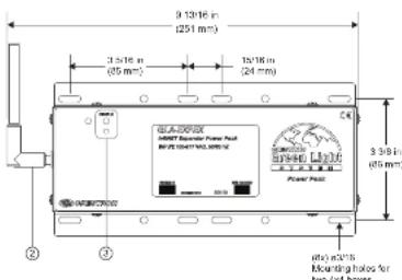 9.13/16 m (251 mm) 3.5/16 m (85 mm) 10.16 m (24 mm) 3.5/16 m (85 mm) (a) 10.16 m Mounting holes for New cell boxes