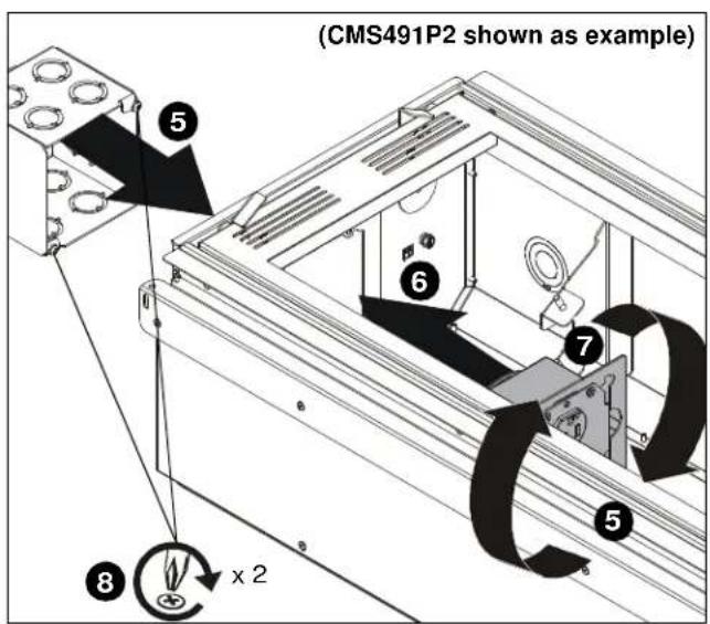 (CMS491P2 shown as example) ⑤ ⑥ ⑦ ⑧ x 2 ⑤