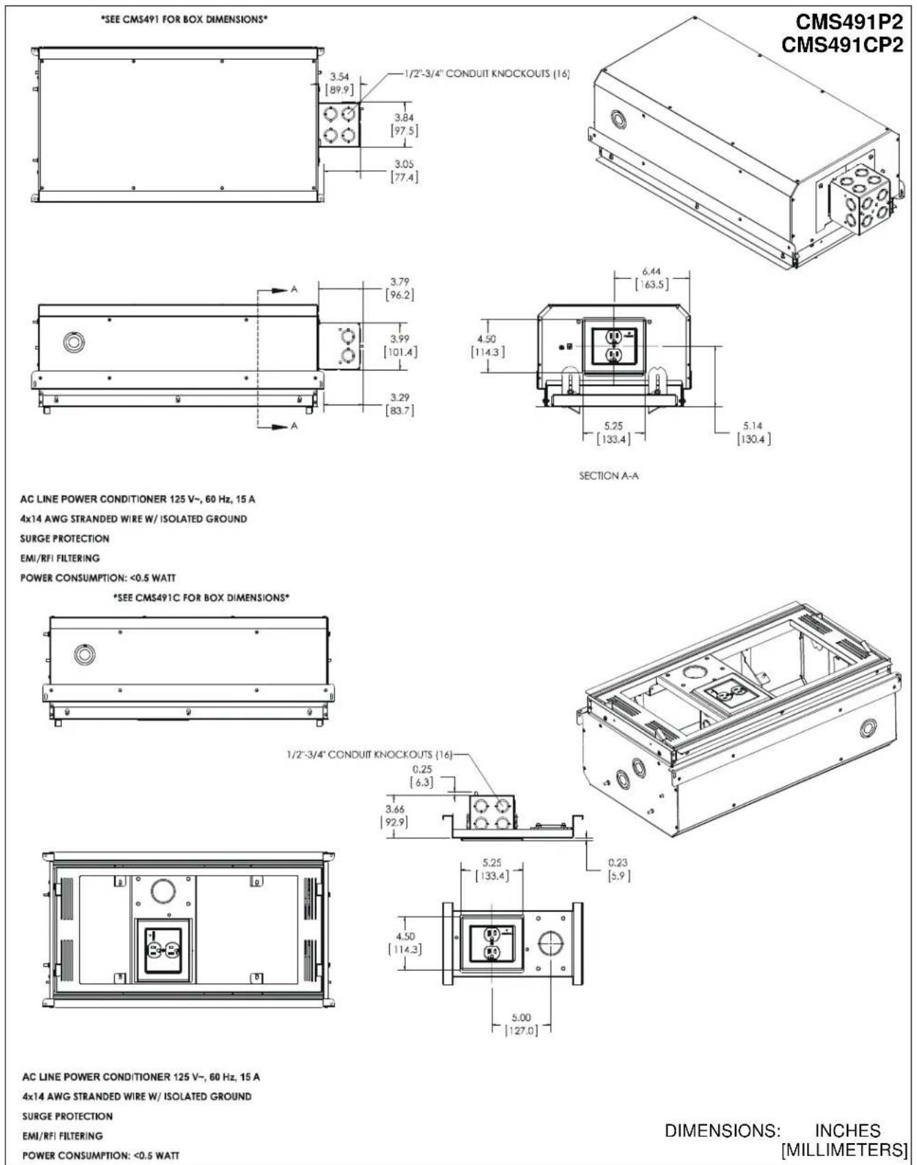 Chief CMS491P2 - --SAVE THESE INSTRUCTIONS-- - 1