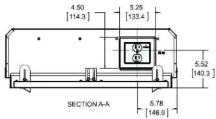 4.50 [114.3] 5.25 [133.4] 5.52 [140.3] SECTION A-A 5.78 [146.9]