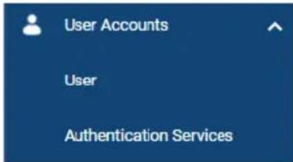 User Accounts User Authentication Services