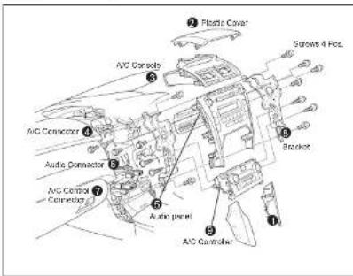 A/C Control Connector A/C Connector A/C Connector A/C Control Connector A/C Panel A/C Controller A/C Convertible Plastic Cover Streads 4 Pcs. Brakeer