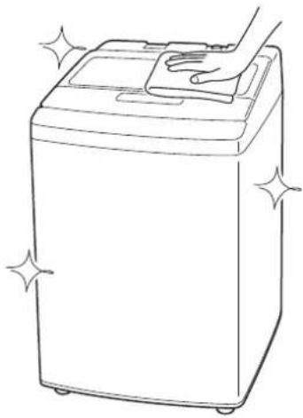HAIER JW-LD75A - よく絞ったやわらかい布で拭く - 1