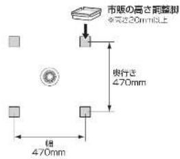 HAIER JW-KD85A - 排水口が本体の真下にある場合 - 1