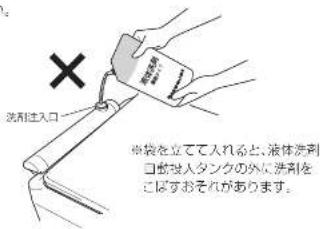 HAIER JW-KD85A - ■液体洗剤自動投入タンクをセットしたまま洗剤を入れる場合 - 2