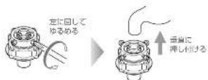HAIER JW-C45D - ネジをゆるめ、蛇口に押し付ける - 2