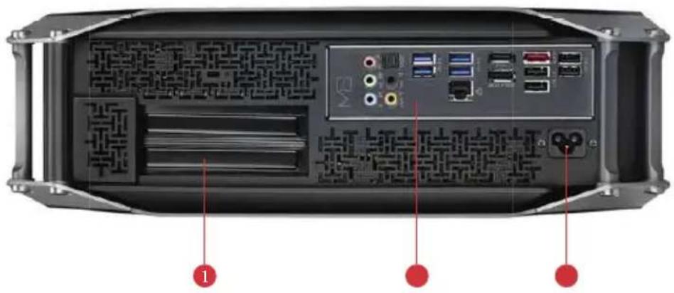 ASROCK M8 - Vista posterior - 1