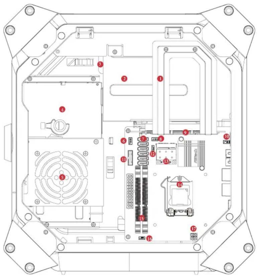 ASROCK M8 - Вид внутри - 1