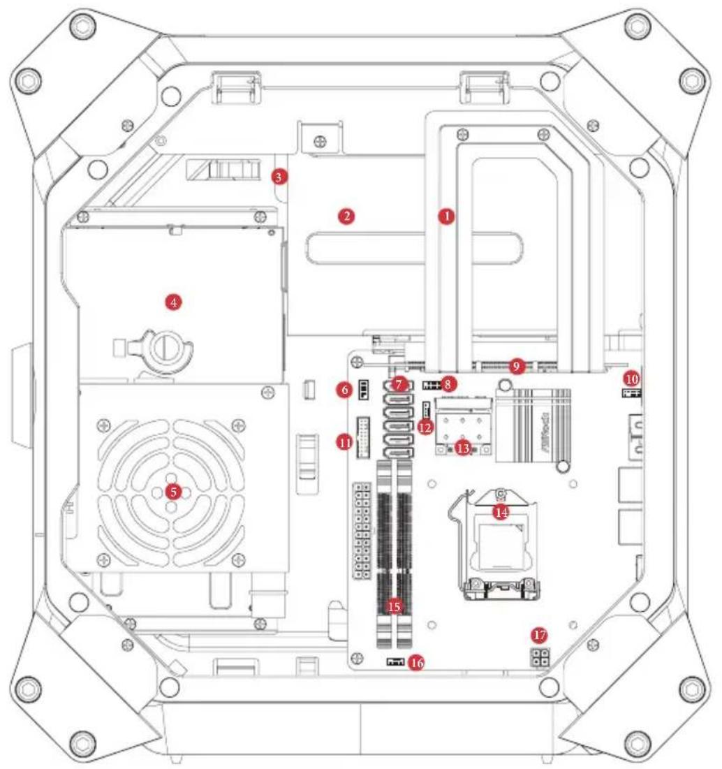 ASROCK M8 - Vista interna - 1