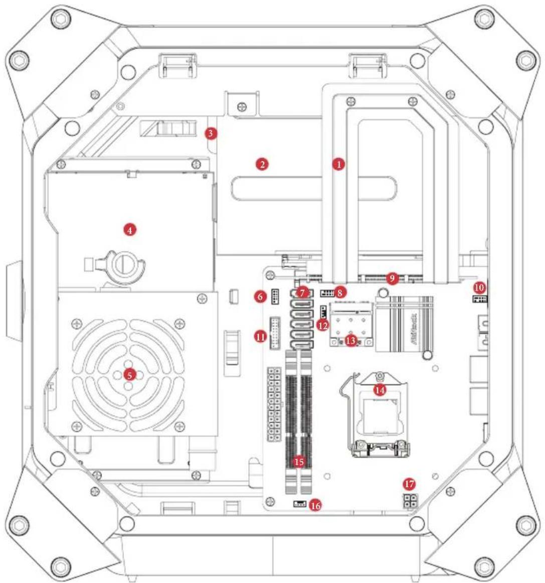 ASROCK M8 - Vista interna - 1