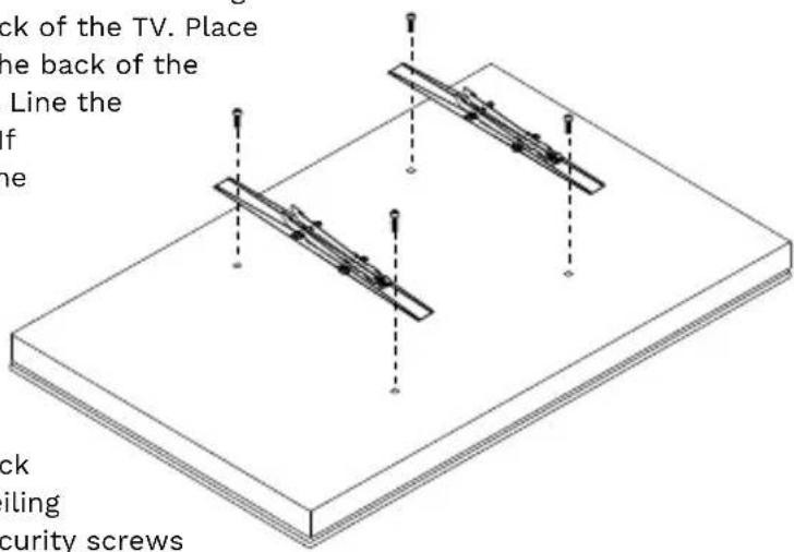 Seura SC-1 - Step 3: Attach Tilt Mount TV Brackets to TV - 2