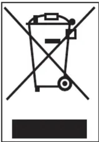 Prohibition sign depicting a trash bin crossed with a diagonal line, indicating no waste or discharge.