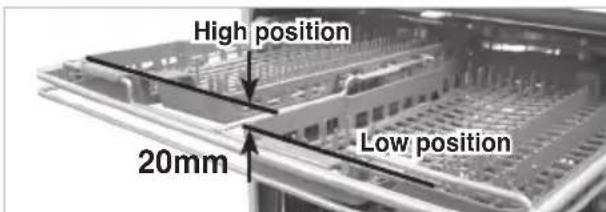 High position 20mm Low position
