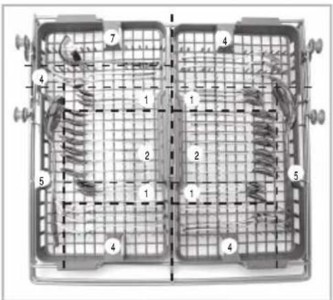 Technical diagram of a mechanical or electrical component with numbered parts, likely for assembly or inspection purposes.
