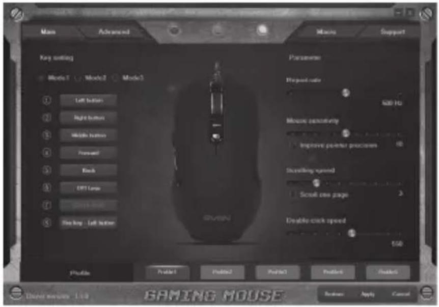 Sven RX-G955 - Key Assignments and Mouse Settings - 1