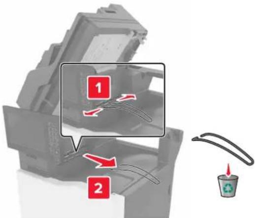 LEXMARK XC8155 - Installere ferdiggjører for stifting - 2
