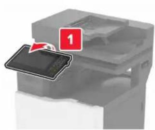 LEXMARK XC8155 - Installere ferdiggjører for stifting - 1