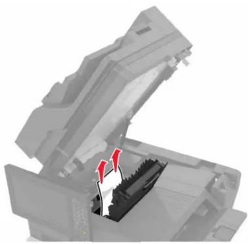 LEXMARK XC8155 - Papirstopp i utskuffen for ferdiggjøring - 2