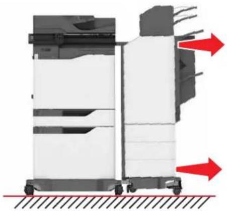 LEXMARK XC8155 - Installere enheten for stifting og hulling på flere steder - 8