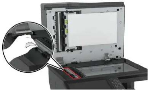 LEXMARK XC8155 - Rengjøre skanneren - 1