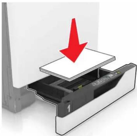 LEXMARK XC8155 - Legg papiret riktig i - 2