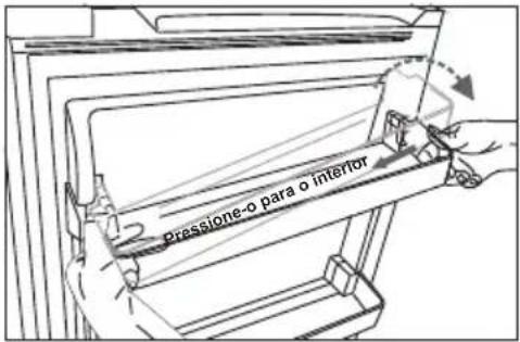 Pressione-o para o interior
