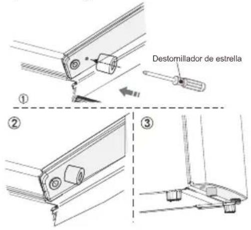 Destornillador de estrella ① ② ③