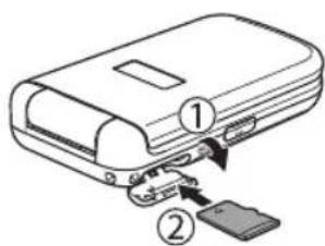TOSHIBA TX80 - Inserting & Removing the Memory Card - 1