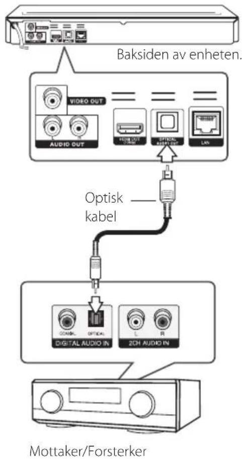 LG BD660N - Koble til en forsterker via Digital Audio Output - 1