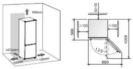 Fridgemaster MC55274AF/SA - Ventilation of appliance - 1