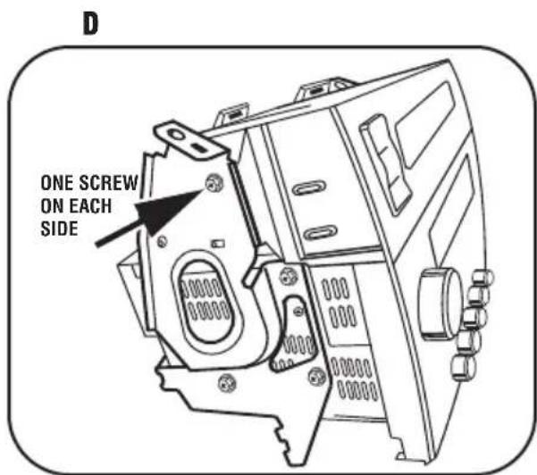 ONE SCREW ON EACH SIDE