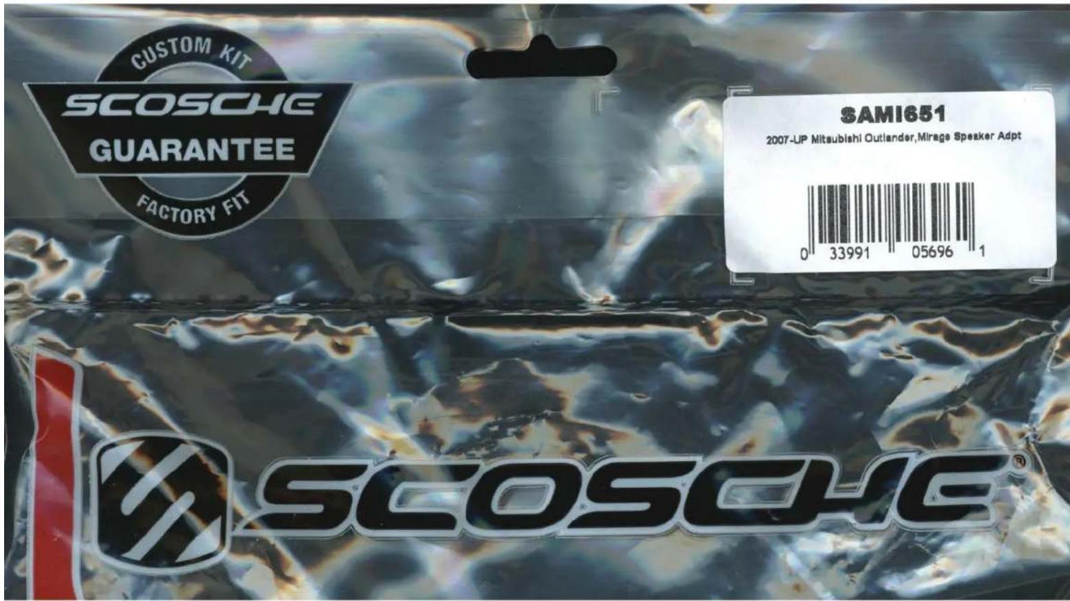 CUSTOM KIT SCOSCHE GUARANTEE FACTORY FIT SAMI651 2007-UP Mitsubishi Outlander,Mirage Speaker Adpt 0 33991 05696 1 SCOSCHE®