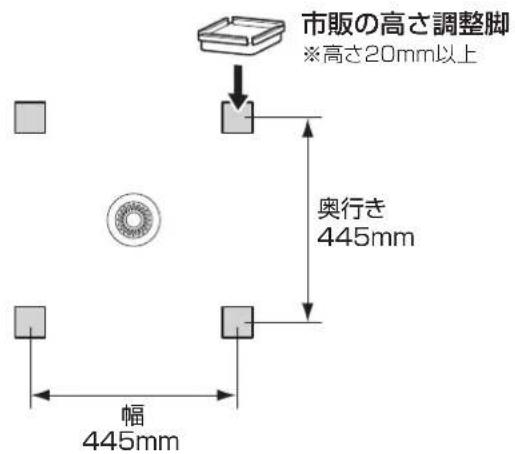 HAIER JW-U60A - 排水口が本体の真下にある場合 - 1