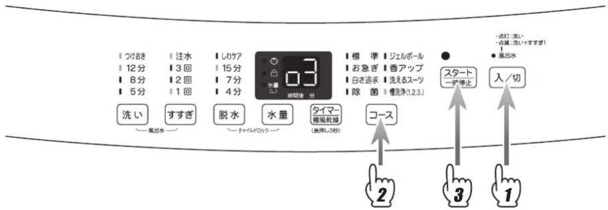 HAIER JW-U55A - 洗濯・脱水槽を「しっかり」洗う（槽洗浄3コース） - 1